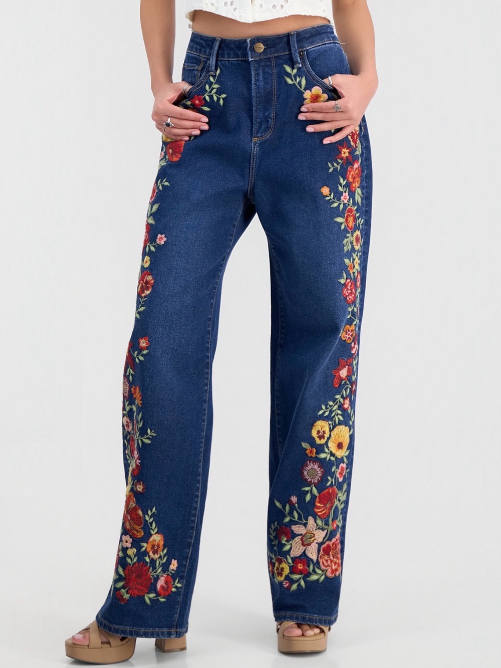 FREE PEOPLE DRIFTWOOD PENELOPE HIGH-RISE WIDE-LEG JEANS  SIZE 29 NWT